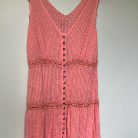 Aratta Silent Journey Embroidered Pink Sleeveless Dress - Picture 6 of 10